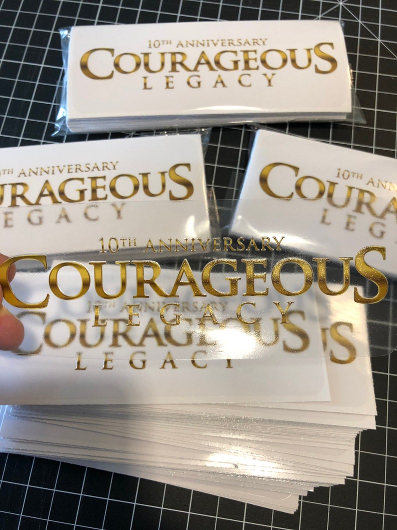 Spot UV Gloss on clear stickers