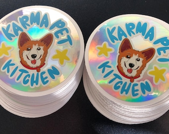 Pegatinas holográficas personalizadas: etiquetas con logotipo, resistentes al agua