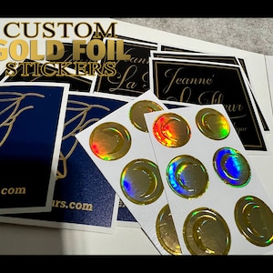 Adesivi riflettenti in lamina d'oro reale %100 impermeabili, adesivi personalizzati in lamina d'oro, etichette con logo riflettente in oro, adesivi personalizzati in lamina d'oro