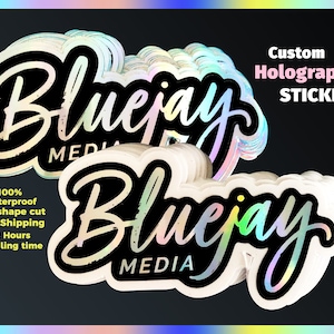 Custom Holographic Stickers: Waterproof Die Cut Vinyl Labels