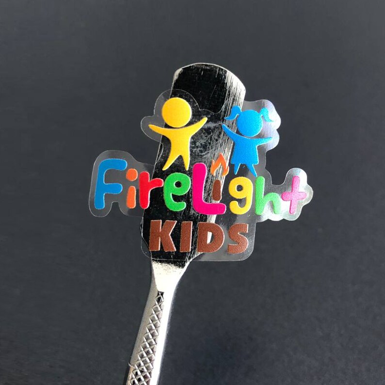 Clear stickers with my logo