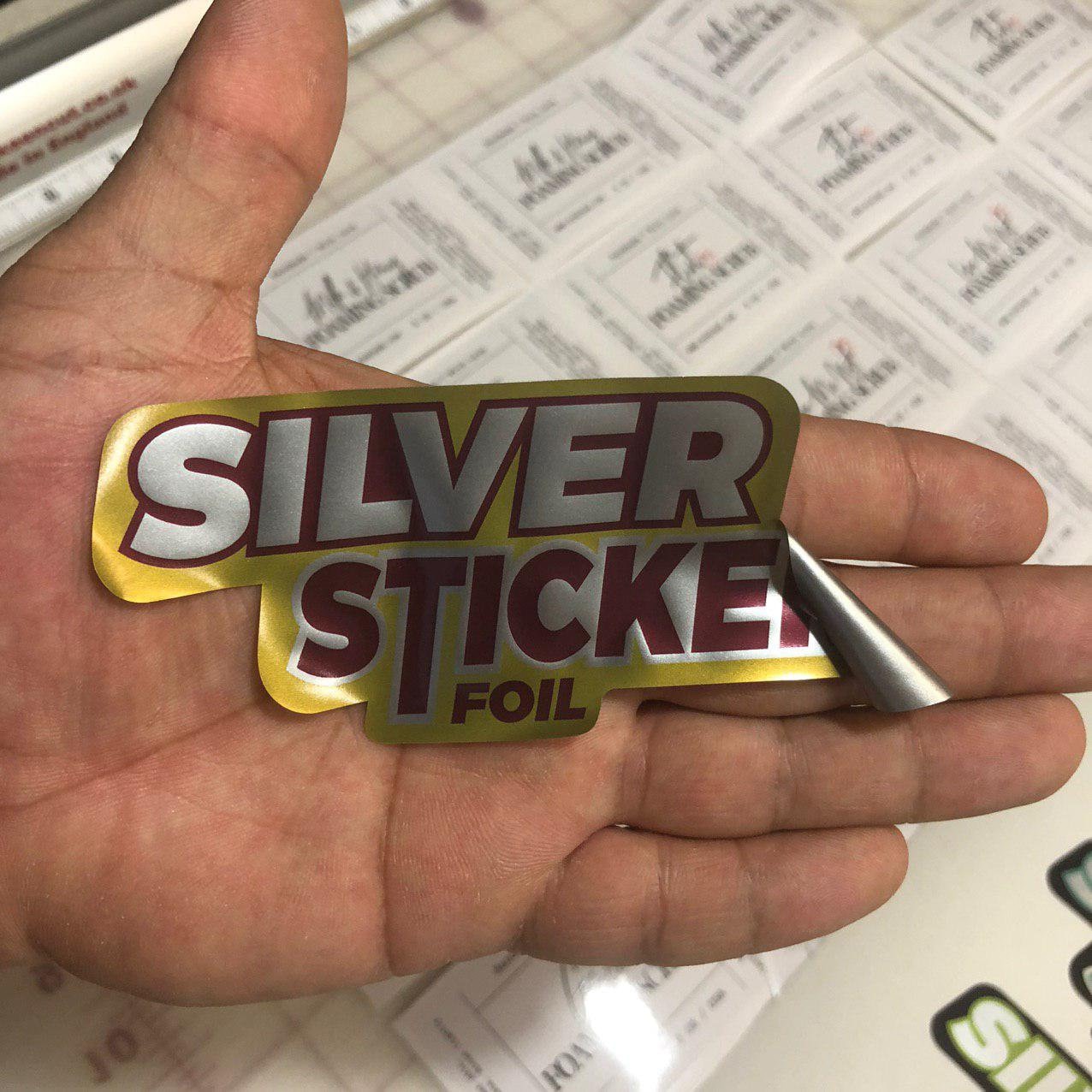 Gold Padded Aluminum Stickers - 5 thru 100.