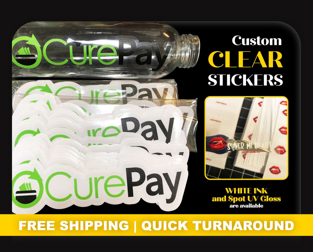 Custom Clear Stickers Waterproof Labels For Jars Bottles Etsy Custom Clear Stickers Waterproof Labels For Jars Bottles Etsy