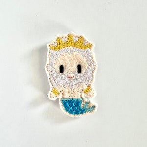 Merman King Feltie Digital Machine Embroidery Design