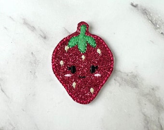 Diseño de bordado digital Feltie de fresa