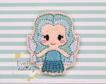 Blue Feltie Fairy Digital Embroidery Design