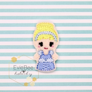 Glass Slipper Princess Feltie Digital Embroidery Design