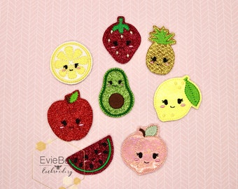 Fruit Felties Digital Embroidery Design Bundle