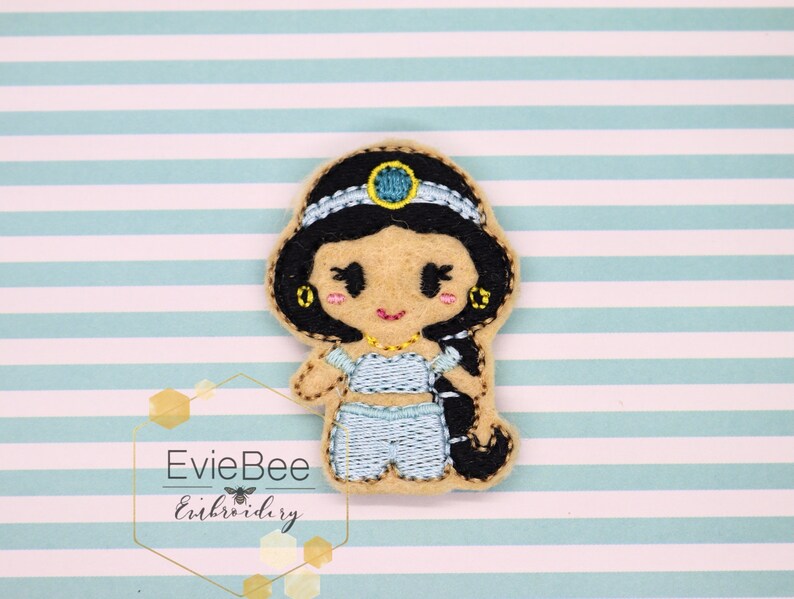 Arabian Princess Feltie Digital Embroidery Design Arabian Princess Feltie Digital Embroidery Design