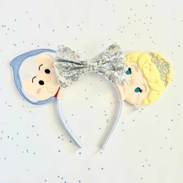 Glass Shoe Princess and Fairy Mouse Ear Digital Machine Embroidery Design Bundle