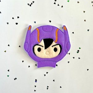 Purple Superhero Mouse Ears Digital Machine Embroidery Design