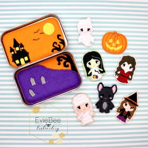 Pacchetto di design per ricamo digitale in feltro di Halloween