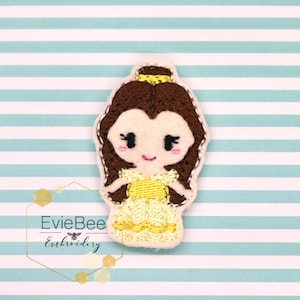 Beauty Princess Feltie Digital Embroidery Design