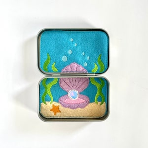 Mermaid Ocean Background Feltie Digital Machine Embroidery Design