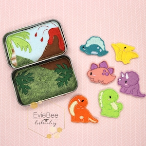 Dinosaur Feltie Digital Embroidery Design Bundle