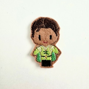 Green Outfit Frog Prince Feltie Digital Machine Embroidery Design