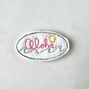 Aloha Feltie Digital Machine Embroidery Design