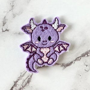 Purple Dragon Feltie Digital Embroidery Design