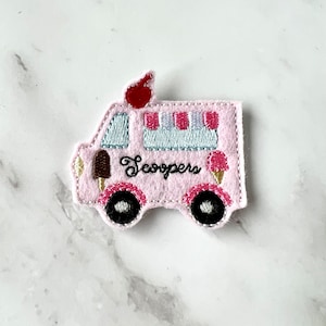 Ice Cream Truck Feltie Digital Broderie Design