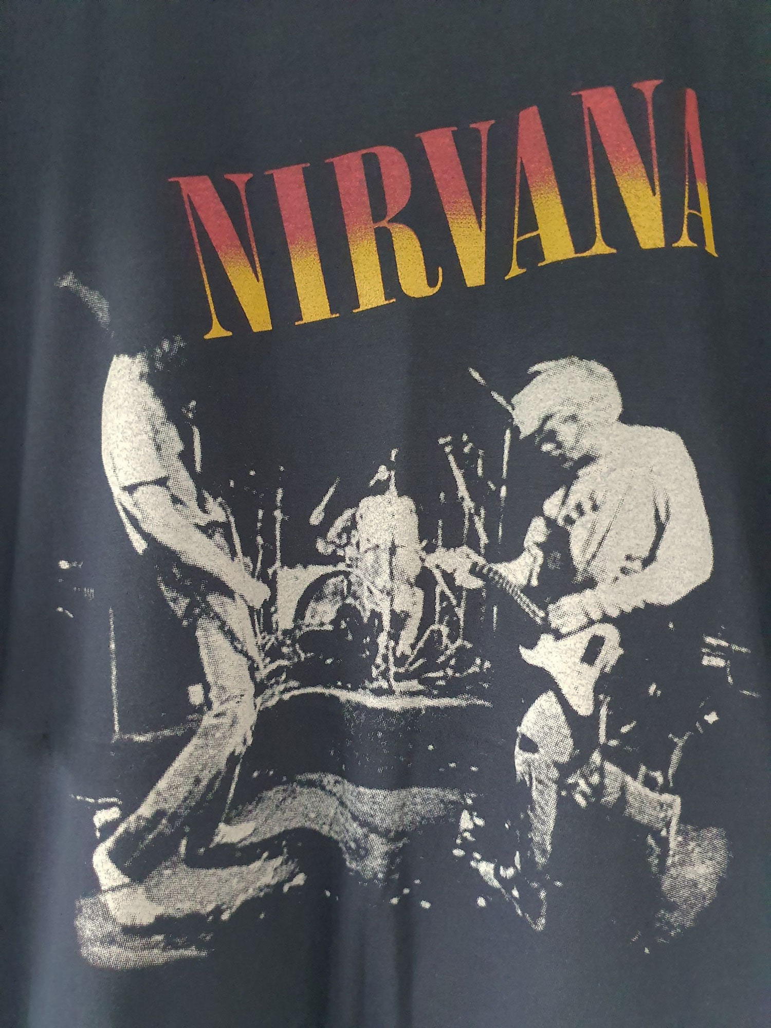 Nirvana Vintage Look T shirt L Size 22 Chest Measurement | Etsy