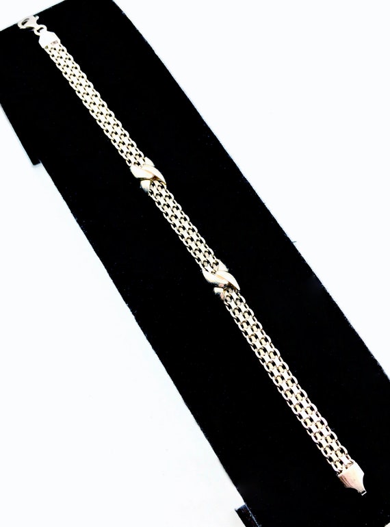 Stunning ITAOR Mesh Vintage Bracelet X-Wrapped 92… - image 2