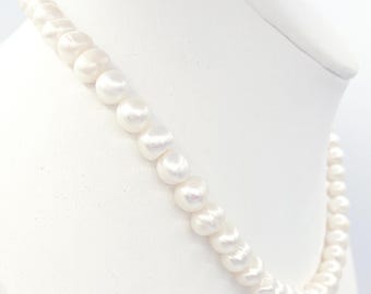 Silky TENG YUE Creamy Pearl Necklace  Vintage Pearls Freshwater Pearls