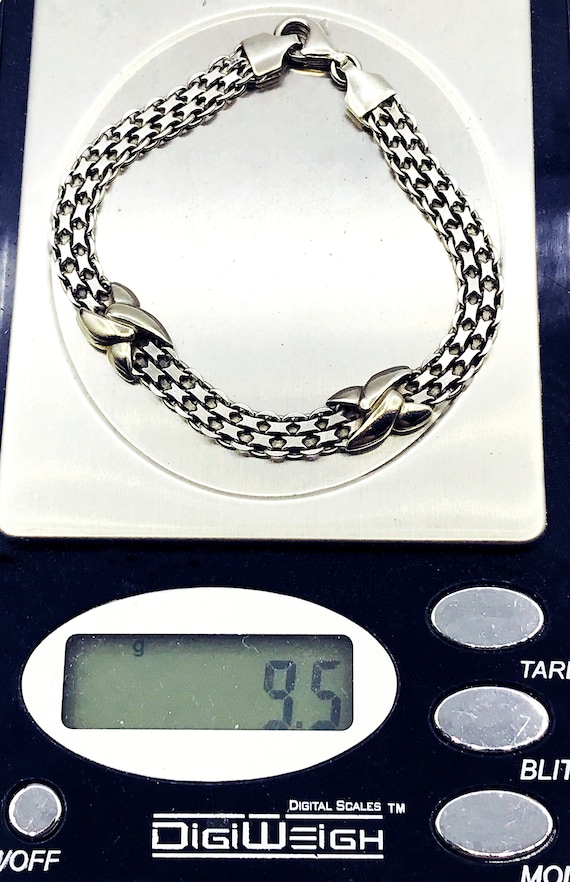 Stunning ITAOR Mesh Vintage Bracelet X-Wrapped 92… - image 7