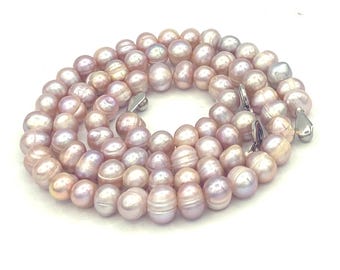 Pastel TENG YUE Pink Rainbow Freshwater Pearl Necklace and Bracelet Set