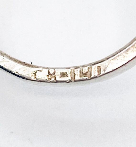 Smooth Interlocking Double Ring Sterling Silver M… - image 6