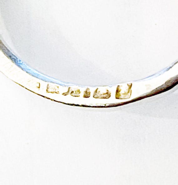 Smooth Interlocking Double Ring Sterling Silver M… - image 8