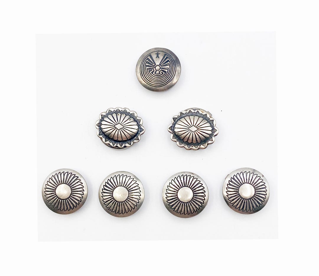 Sublime Button Sublime Southwest Sterling Button Covers Cufflinks Navajo or Hopi ...