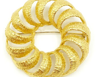 Elegante broche de broche de coroa vazada BSK