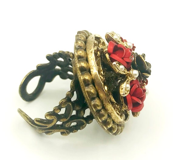 Fabulous OLLIPOP Vintage Statement Ring with Meta… - image 3