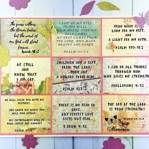Women&#39;s Vintage Scripture Cards, digital download-Set of 9 cards