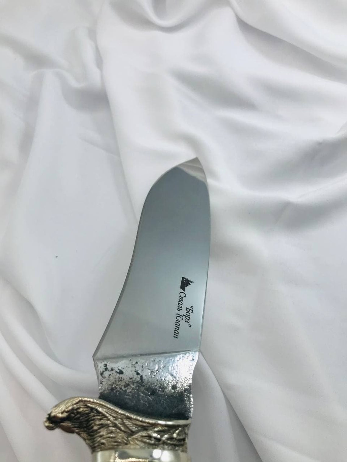 Russian hunting author knife Borz х40 s steel | Etsy