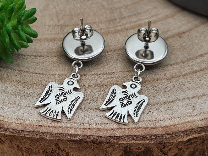 CELTIC earrings in TURQUOISE Odin CORBEAUX Real fine stone pendants