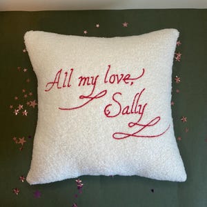 手書き刺繍ブークレクッション、パーソナライズされた家族の記念品