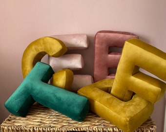 Large Velvet Letter/Alphabet Cushion/Number Decorative Cushions