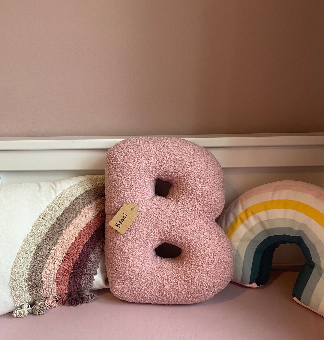 Large Boucle Alphabet/letter Cushion/pillow Etsy
