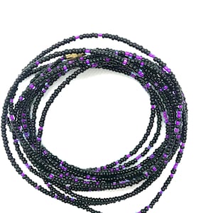 Dusk Lilac Waist Beads - African Waist Beads - Waist Beads - Body Beads - waistbeads - Belly Chain - Belly Beads - Waist Shaper - With Clasp