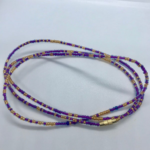 Dahlia Waist Beads - Waist Beads - African Waist Beads - waistbeads- Belly Chain - Belly Beads - African Waist Beads- With Clasps