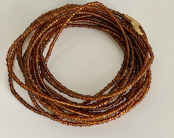 Brown Waist Beads - Waist Beads - African Waist Beads - Belly Jewelry - African Waistbeads - Belly Chain - Belly Beads - With Clasps