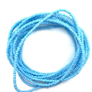 Sky Blue Waist Beads - Perline Vita Africana - Perline di Vita - Gioielli del Corpo - Catena del Ventre - Perline di Panciana - Waist Shaper - Con Clasp