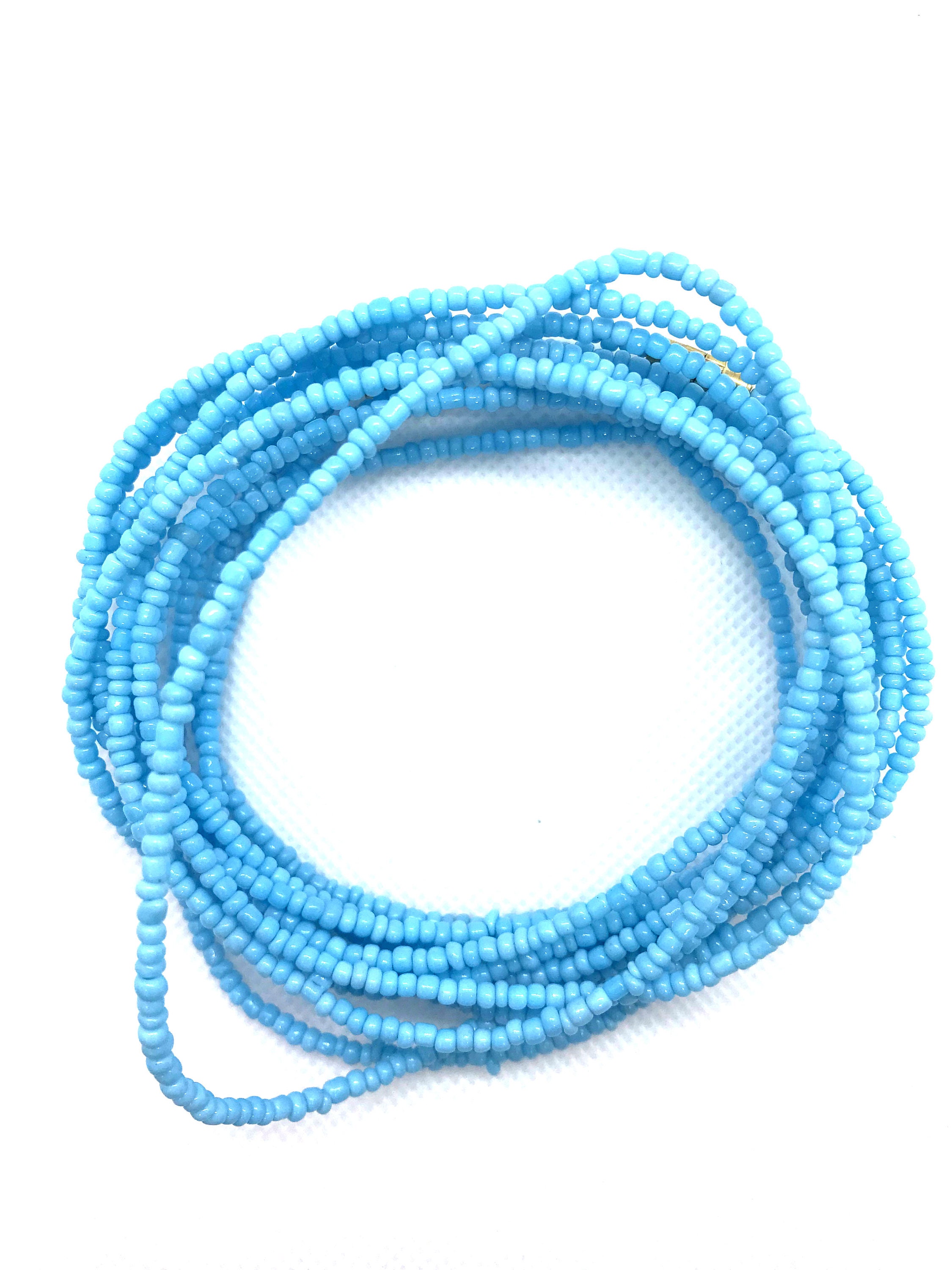 Light blue waist beads sale