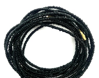 Schwarze Taille Perlen - Taille Perlen - On Sale Taille Perlen - Taille Former - Weightloss Tracker - Bauchkette - Bauch Perlen - waistbeads