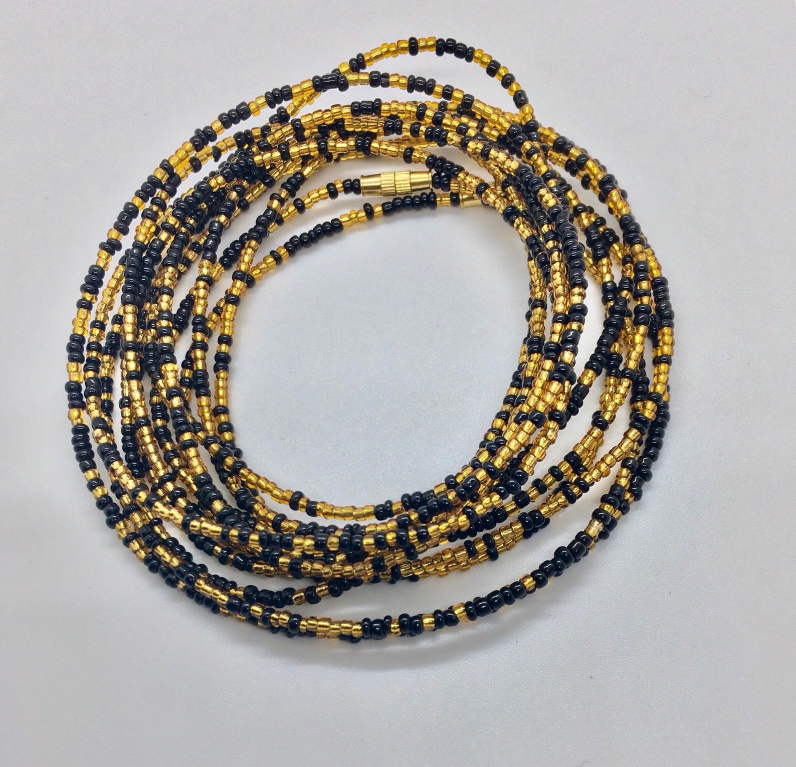 Black & Gold Waist Beads on Sale Waist Beads Waist Beads Etsy