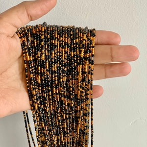 Black & Gold Waist Beads - On Sale waist beads - Waist Beads - African Waist Beads - Waist Shaper - Weightloss Tracker - waistbeads