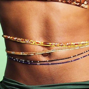 African Waist Beads - Waist Chains For Weight loss tracking - Variety colors - With Clasps