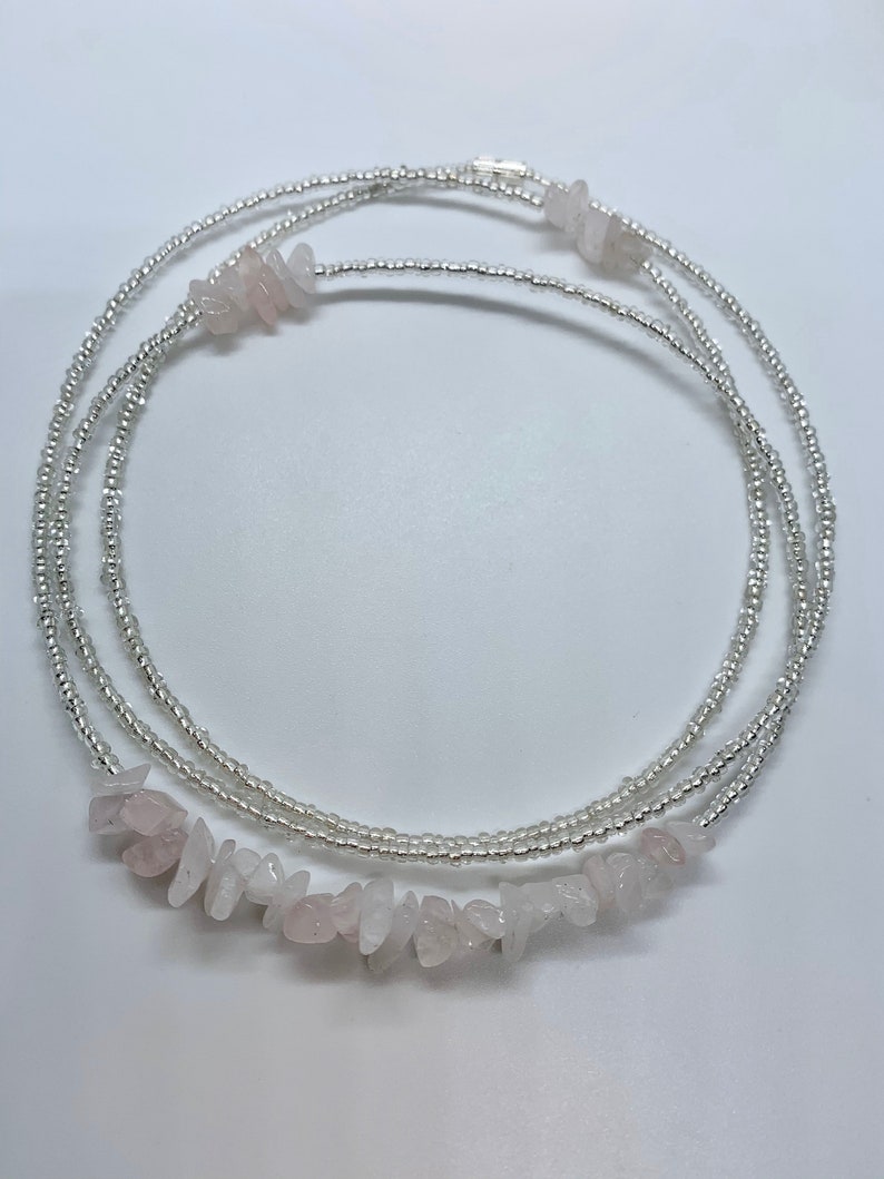 Waist beads rose quartz hot sale