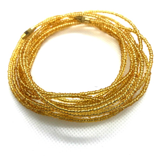 Sahara Gold Waist Beads - African Waist Beads - Belly Jewelry - African Waistbeads - Belly Chain - Belly Beads - With Clasps